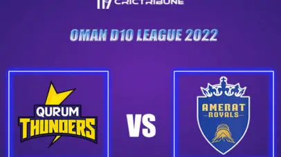 AMR vs QUT Live Score, In the Match of Oman D10 League 2022, which will be played at Oman Al Amerat Cricket Ground Oman Cricket . QUT vs AMR Live Score, Match b.