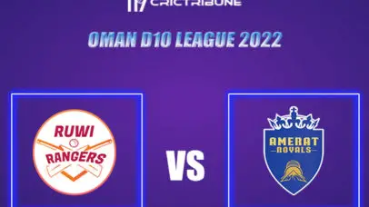 AMR vs RUR Live Score, In the Match of Oman D10 League 2022, which will be played at Al Amerat Cricket Ground Oman Cricket GGI vs BOB Live Score, Match between .