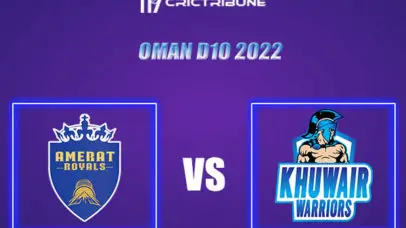 KHW vs AMR Live Score, In the Match of Oman D10 League 2022, which will be played at Al Amerat Cricket Ground Oman Cricket GGI vs BOB Live Score, Match between.