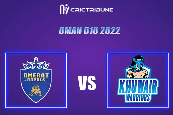 KHW vs AMR Live Score, In the Match of Oman D10 League 2022, which will be played at Al Amerat Cricket Ground Oman Cricket GGI vs BOB Live Score, Match between.