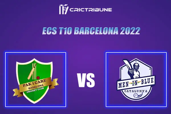 MIB vs PIC Live Score, In the Match of ECS T10 Barcelona 2022, which will be played at Montjuic Ground.FAL vs BAK Live Score, Match between Men In Blue CC vs Pa