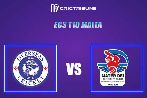MTD vs OVR Live Score, In the Match of ECS T10 Malta 2021 which will be played at Marsa Sports Club, Malta.. MTD vs OVR Live Score, Match between Mater Dei vs..