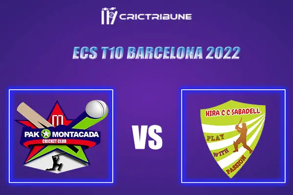 PMC vs HIS Live Score, In the Match of ECS T10 Barcelona 2022, which will be played at Montjuic Ground.FAL vs BAK Live Score, Match between Pak Montcada vs Hira